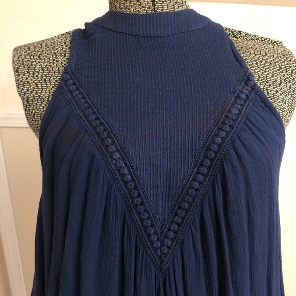 Volcom Dark Blue Loose Fitting Sleeveless Dress - Picture 2 of 6